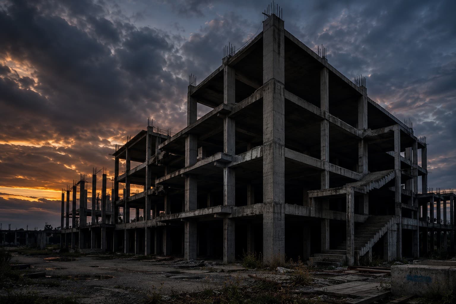 Abandoned incomplete project